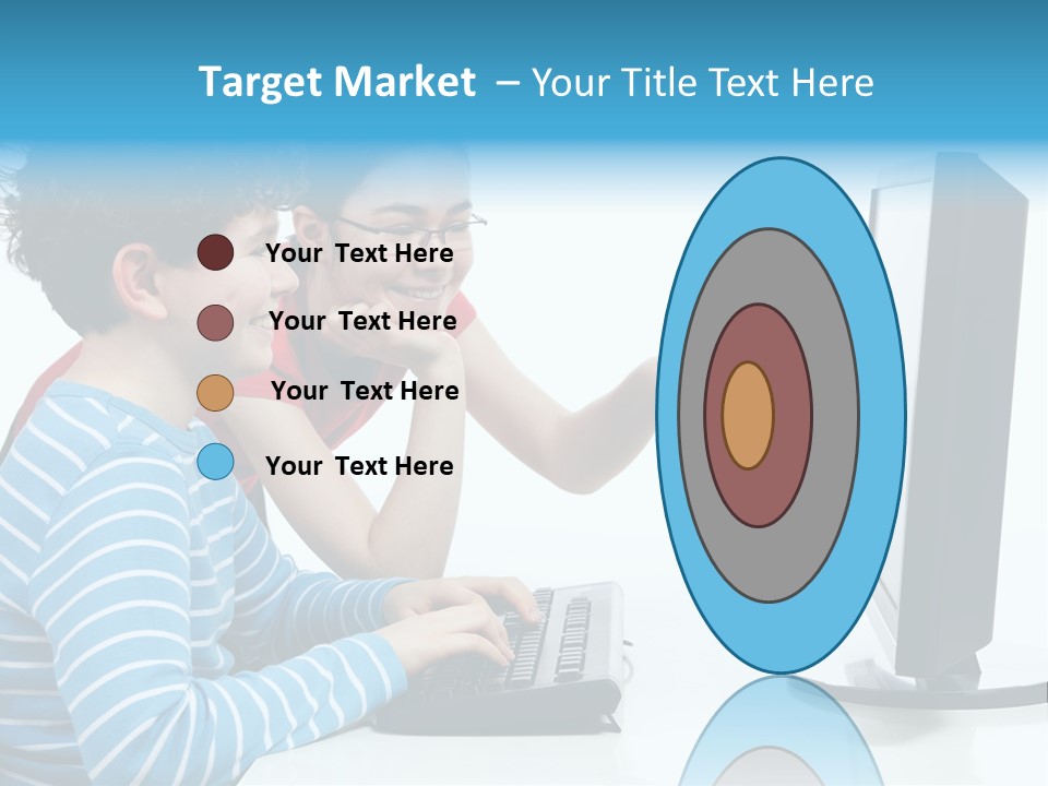 Gesturing Teenager Background PowerPoint Template