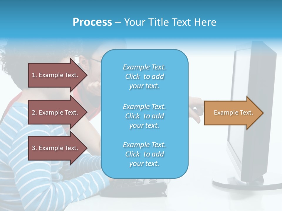Gesturing Teenager Background PowerPoint Template