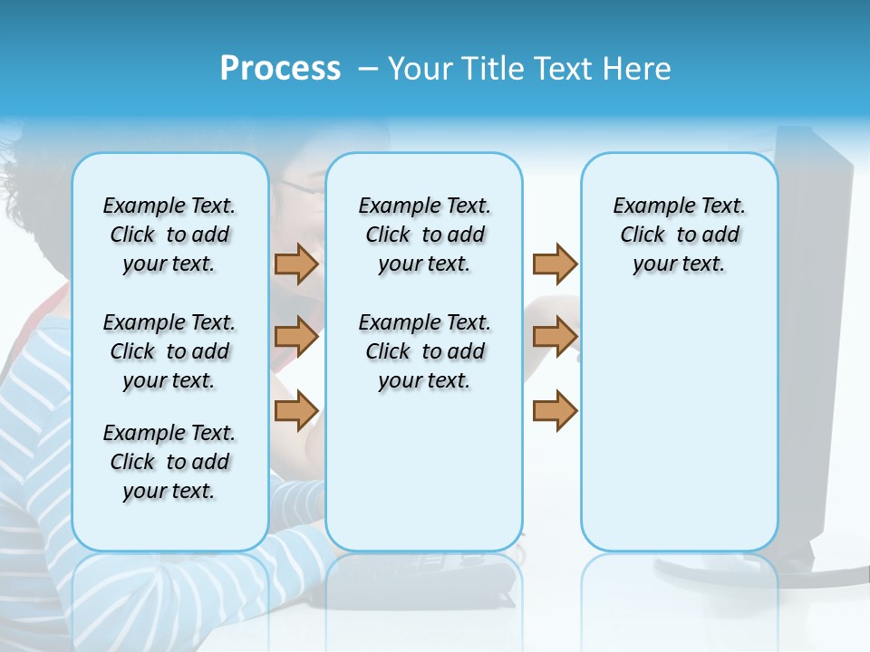Gesturing Teenager Background PowerPoint Template