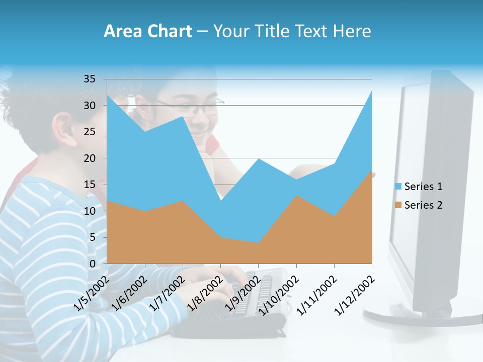 Gesturing Teenager Background PowerPoint Template