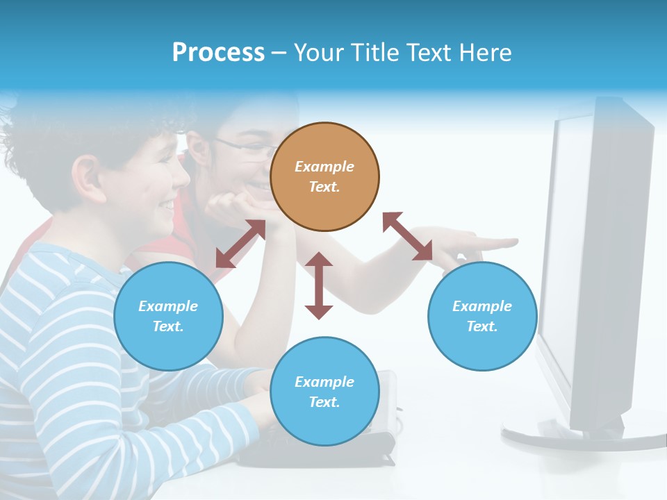 Gesturing Teenager Background PowerPoint Template