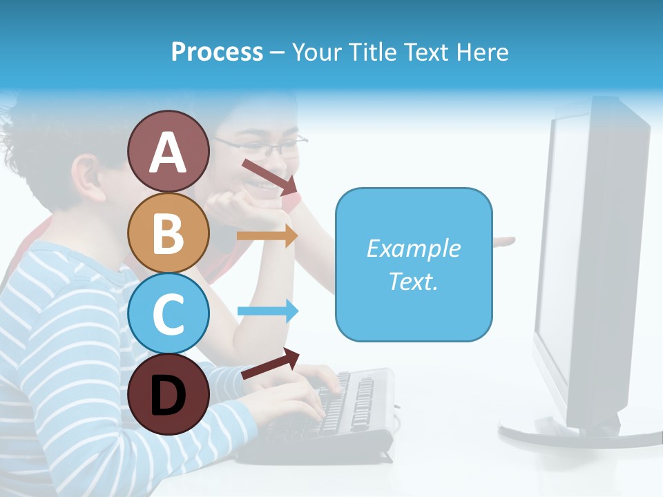 Gesturing Teenager Background PowerPoint Template