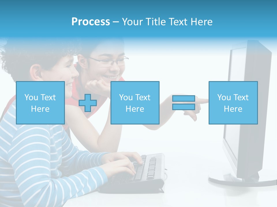 Gesturing Teenager Background PowerPoint Template