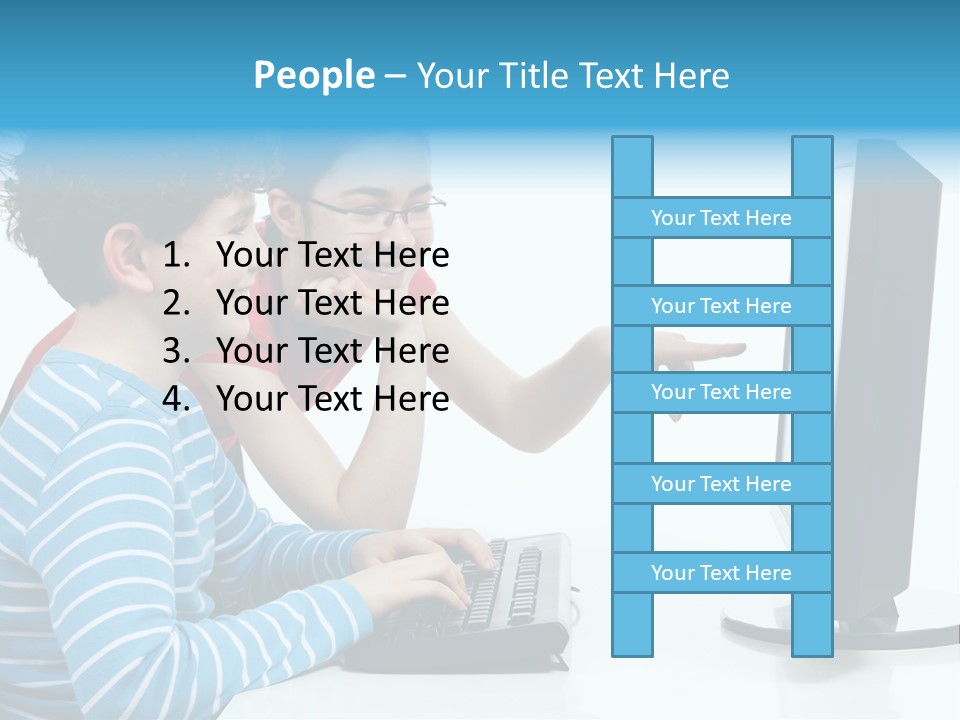 Gesturing Teenager Background PowerPoint Template