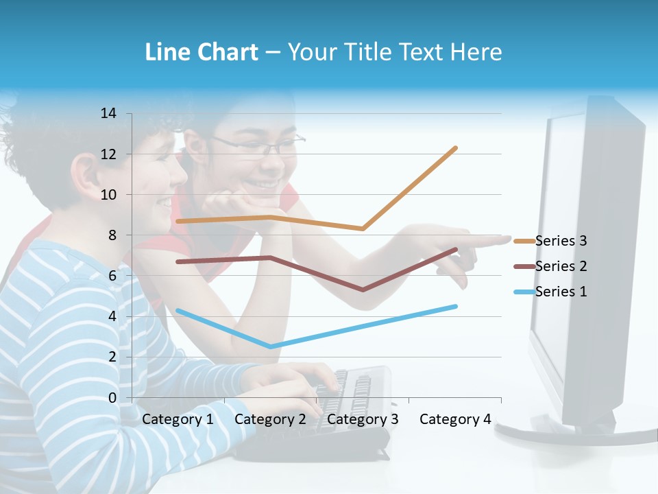 Gesturing Teenager Background PowerPoint Template