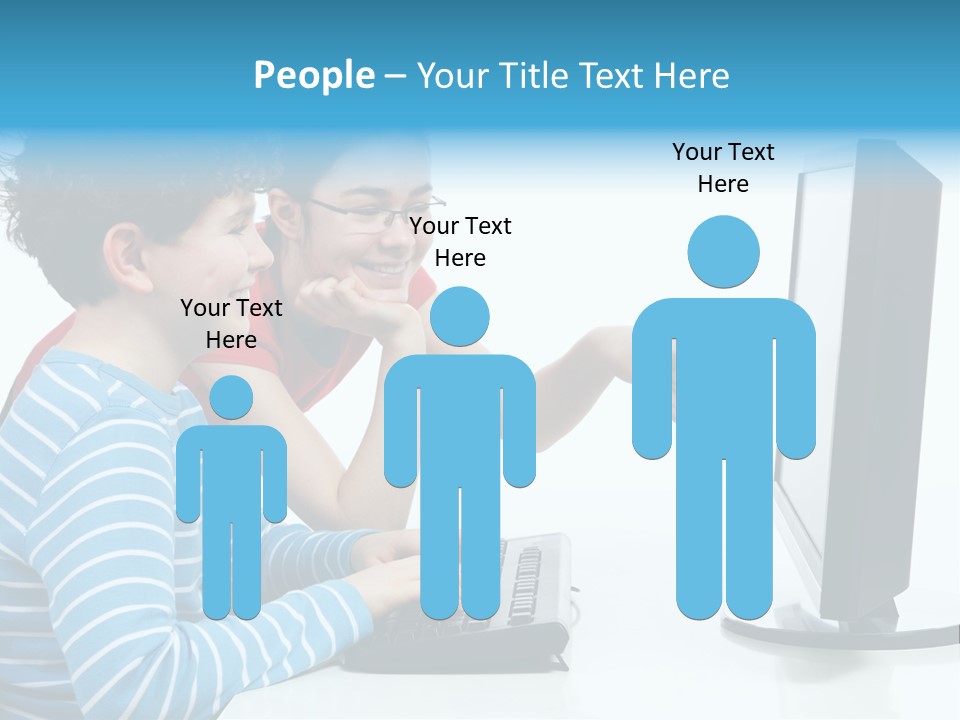 Gesturing Teenager Background PowerPoint Template