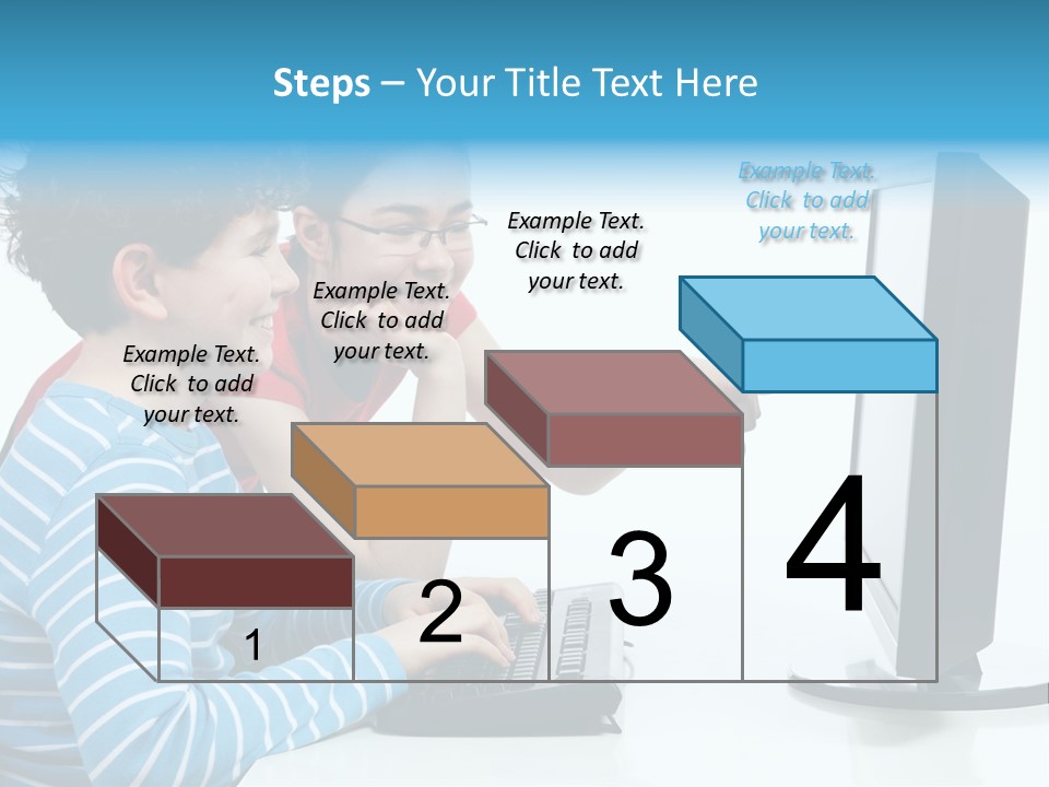 Gesturing Teenager Background PowerPoint Template