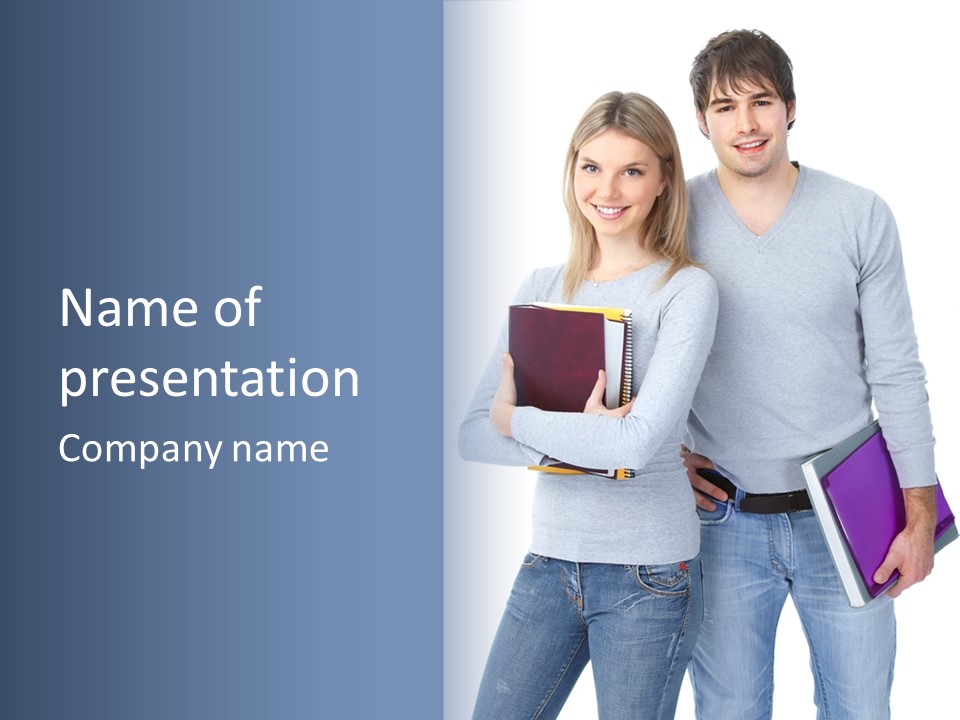 Boy Woman Man PowerPoint Template