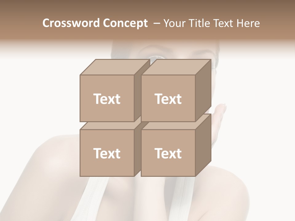 Face Make Up Person PowerPoint Template