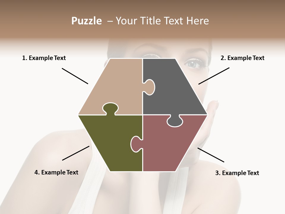 Face Make Up Person PowerPoint Template