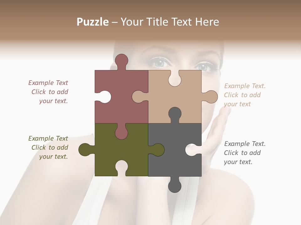 Face Make Up Person PowerPoint Template