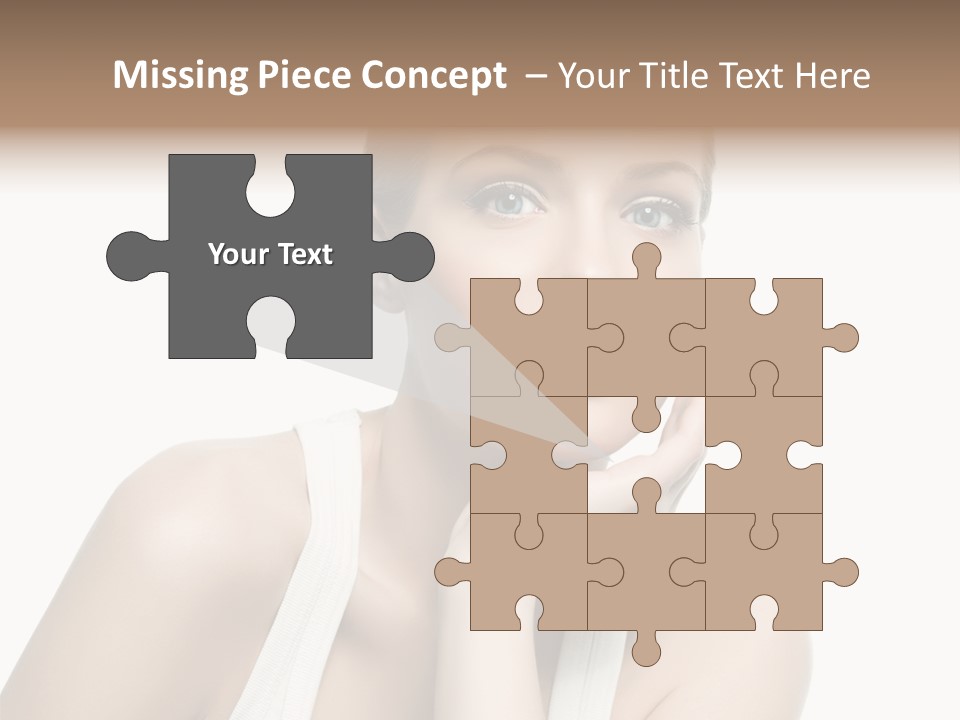 Face Make Up Person PowerPoint Template