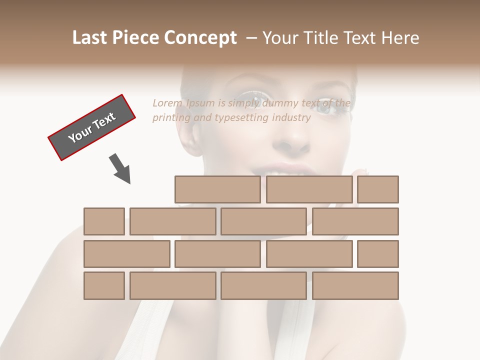 Face Make Up Person PowerPoint Template
