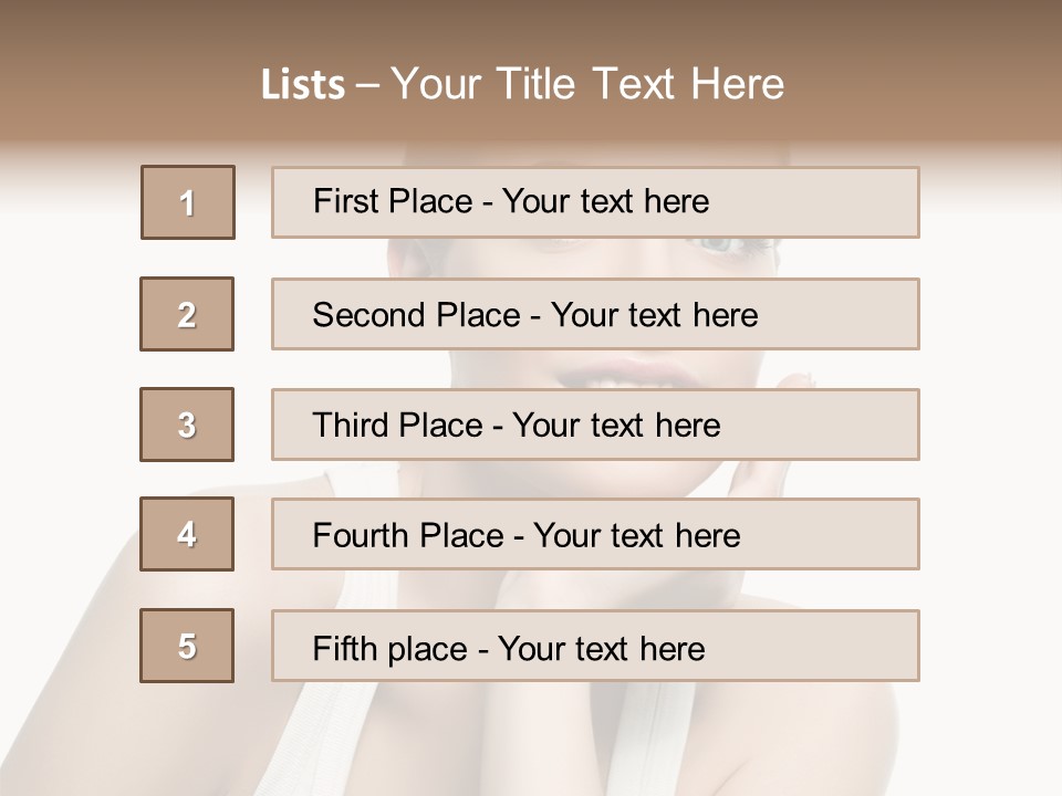 Face Make Up Person PowerPoint Template