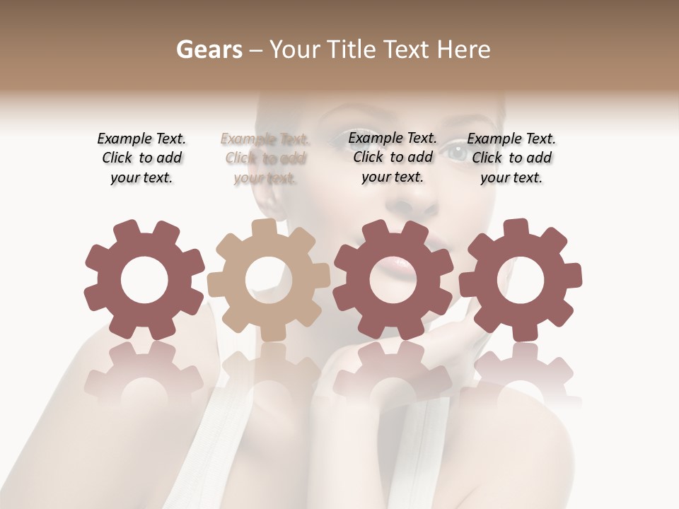 Face Make Up Person PowerPoint Template