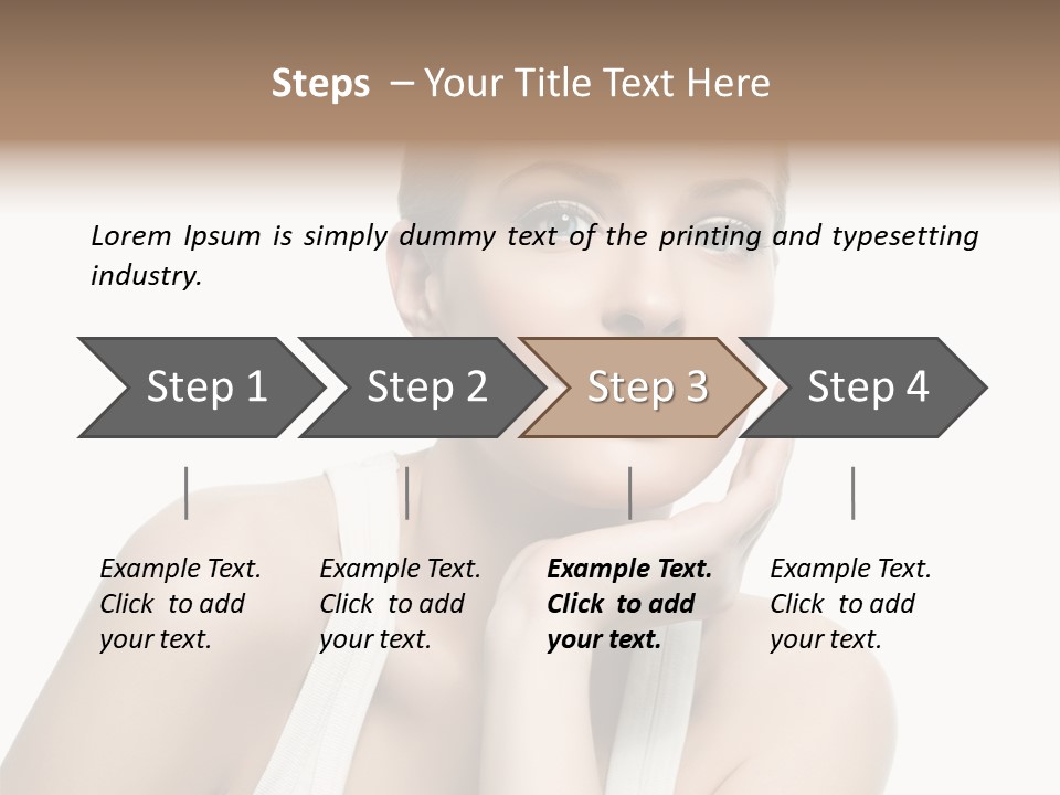 Face Make Up Person PowerPoint Template