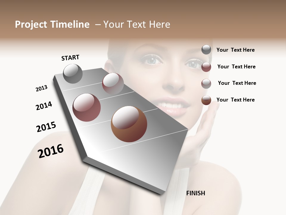 Face Make Up Person PowerPoint Template