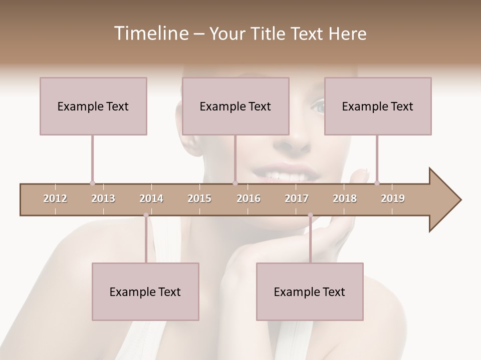 Face Make Up Person PowerPoint Template