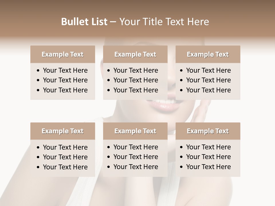 Face Make Up Person PowerPoint Template