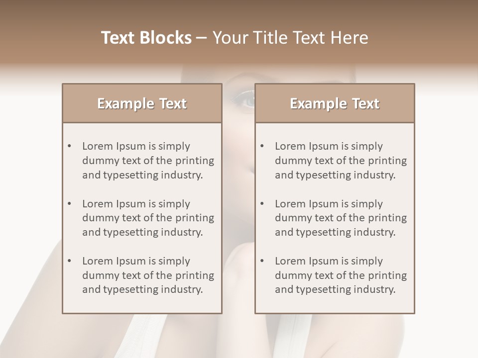 Face Make Up Person PowerPoint Template