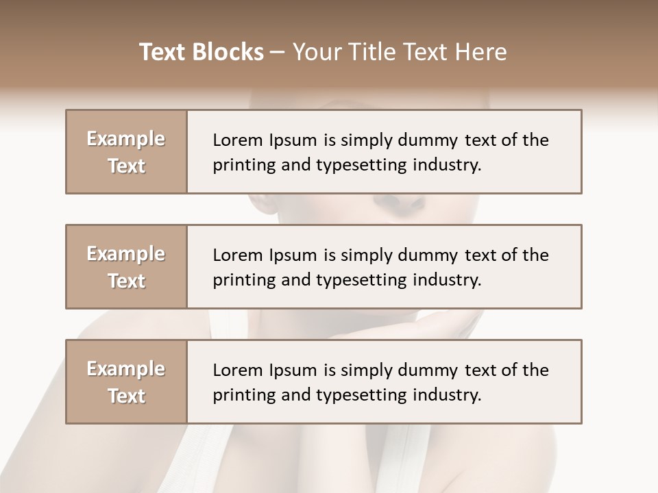 Face Make Up Person PowerPoint Template