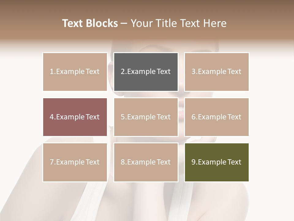 Face Make Up Person PowerPoint Template