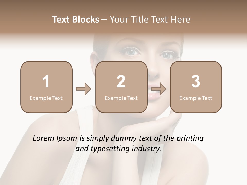 Face Make Up Person PowerPoint Template