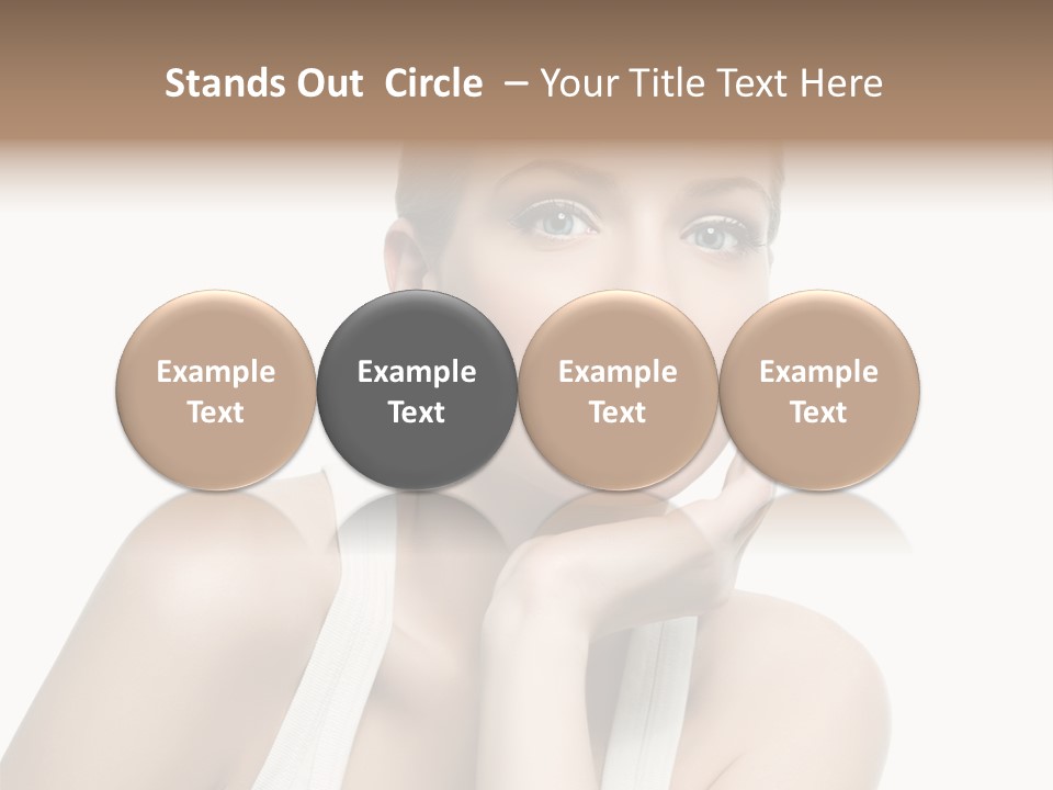 Face Make Up Person PowerPoint Template
