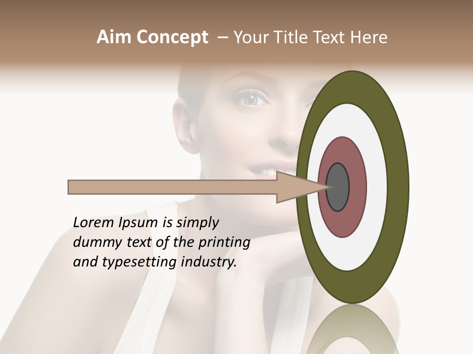 Face Make Up Person PowerPoint Template