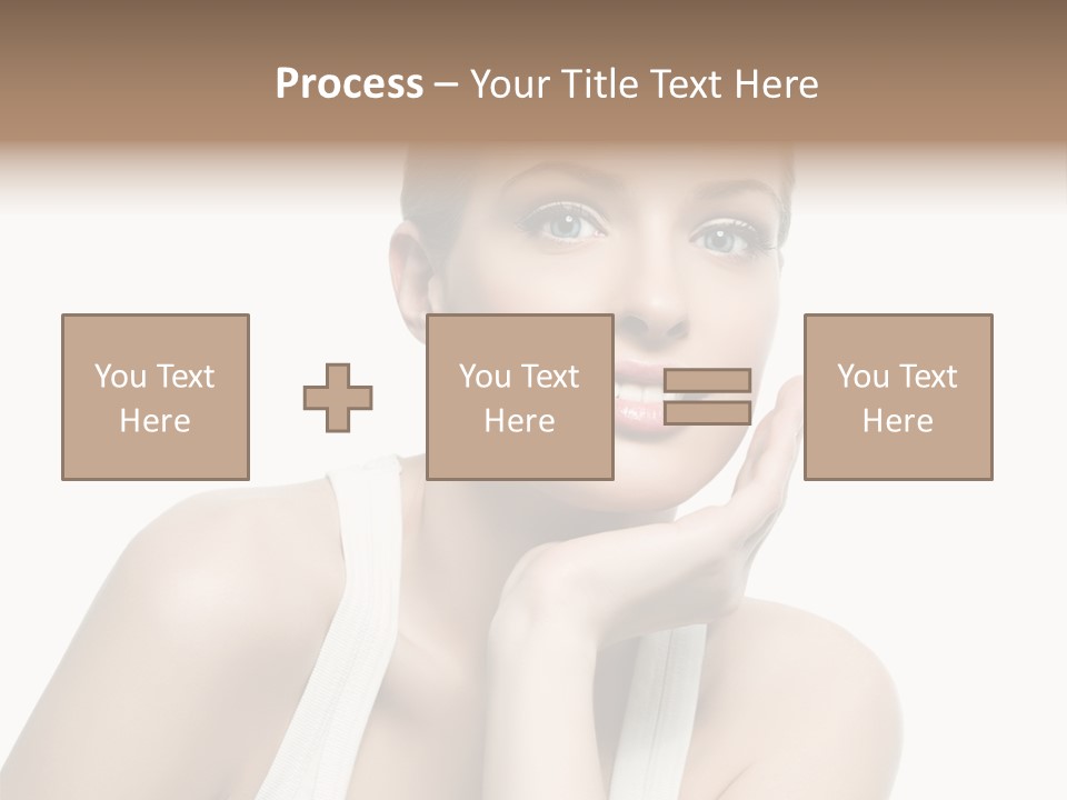Face Make Up Person PowerPoint Template