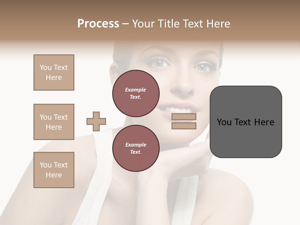 Face Make Up Person PowerPoint Template