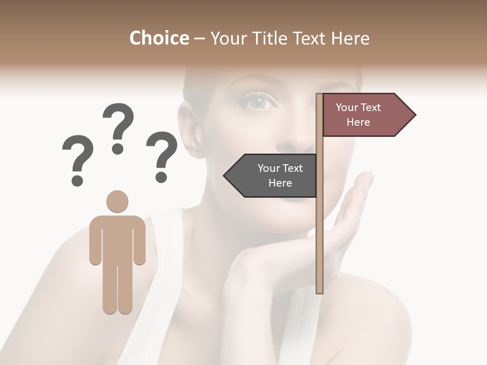 Face Make Up Person PowerPoint Template