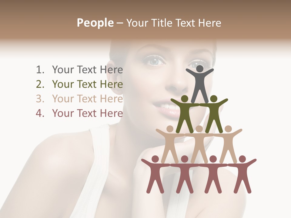 Face Make Up Person PowerPoint Template