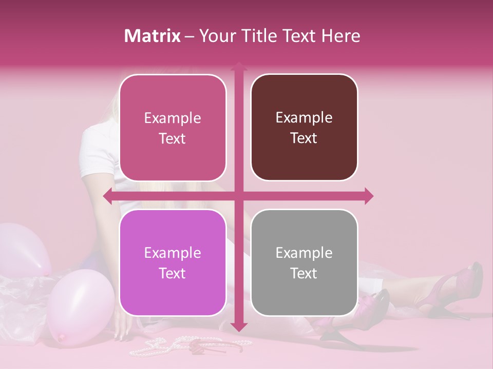 Woman Pearls Person PowerPoint Template