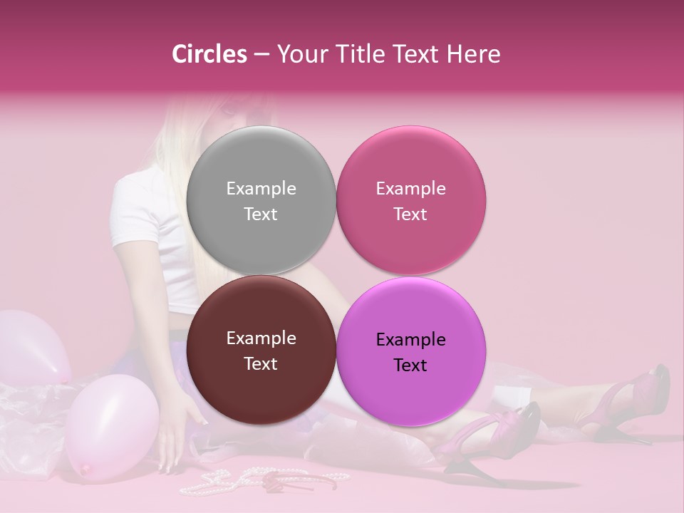 Woman Pearls Person PowerPoint Template