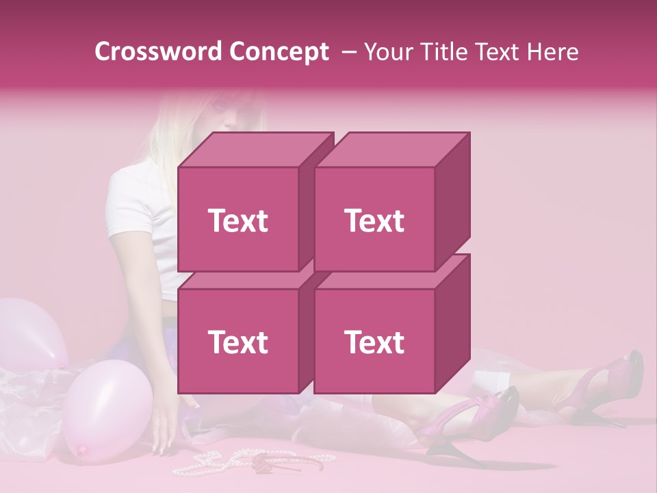 Woman Pearls Person PowerPoint Template