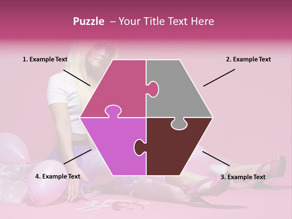 Woman Pearls Person PowerPoint Template