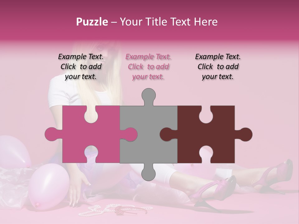 Woman Pearls Person PowerPoint Template