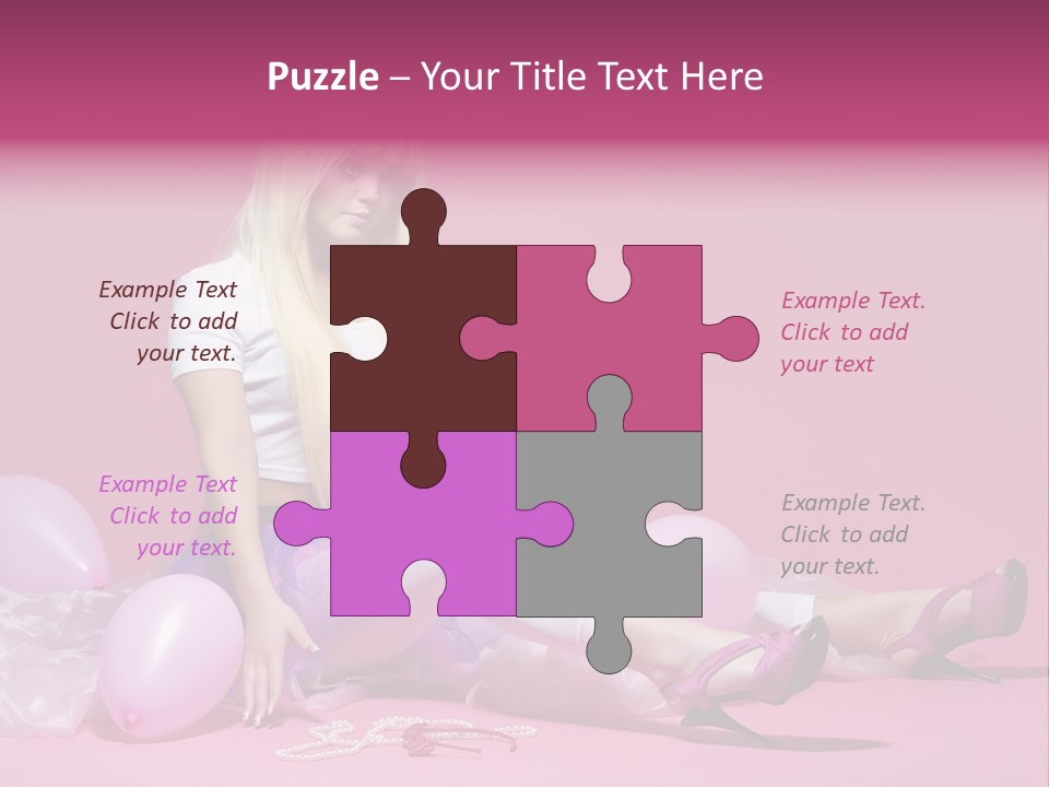 Woman Pearls Person PowerPoint Template