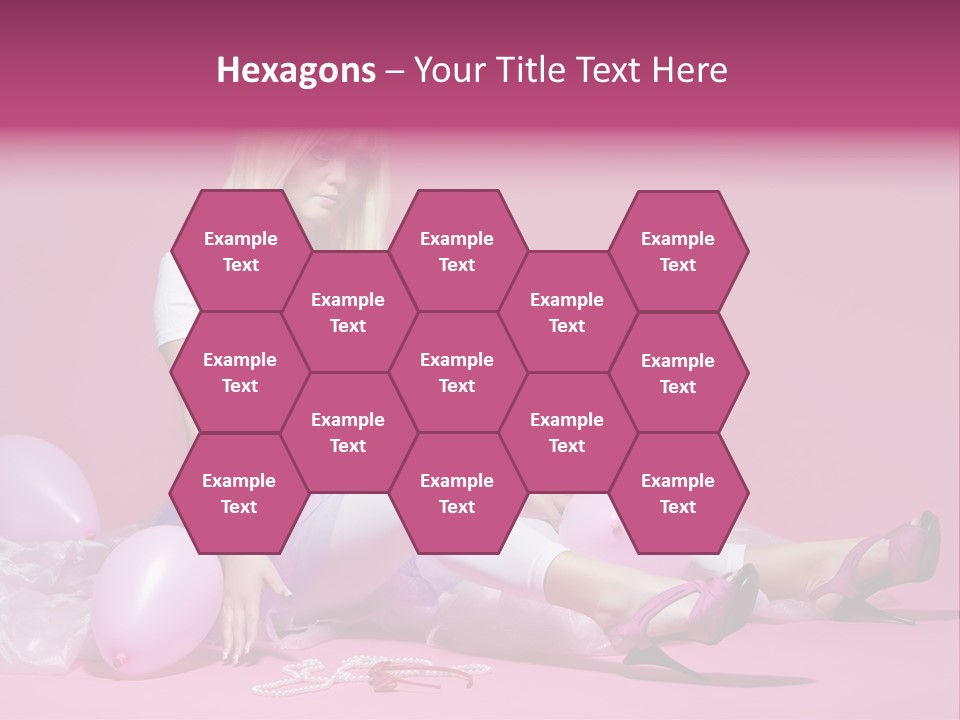 Woman Pearls Person PowerPoint Template