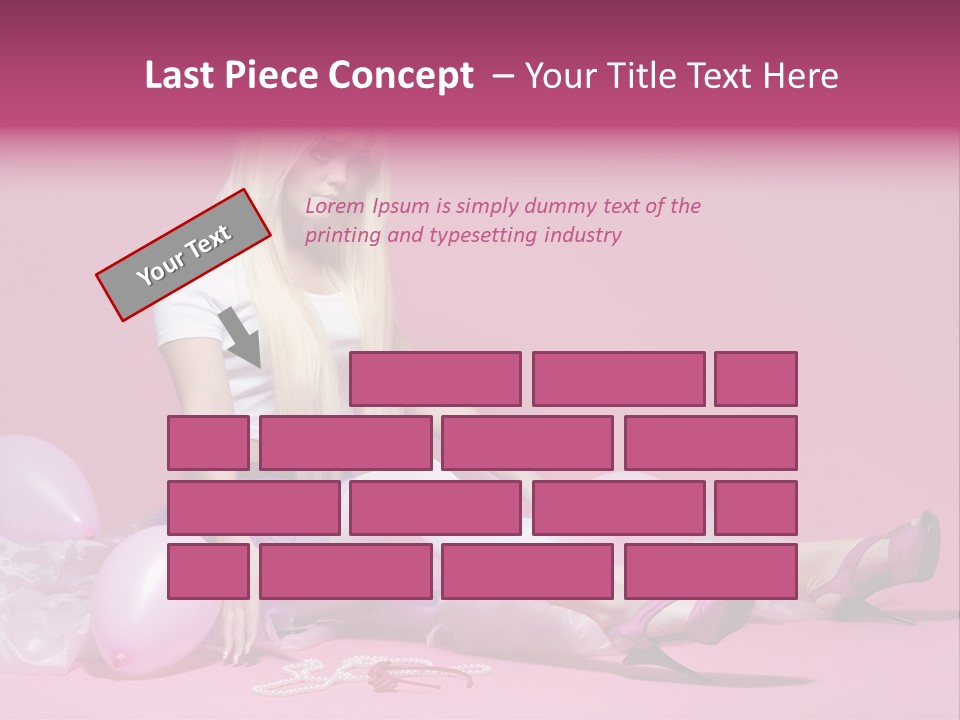 Woman Pearls Person PowerPoint Template