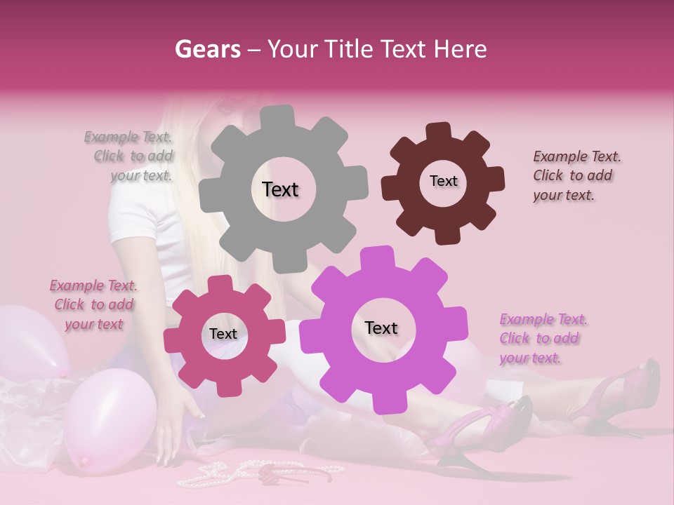 Woman Pearls Person PowerPoint Template