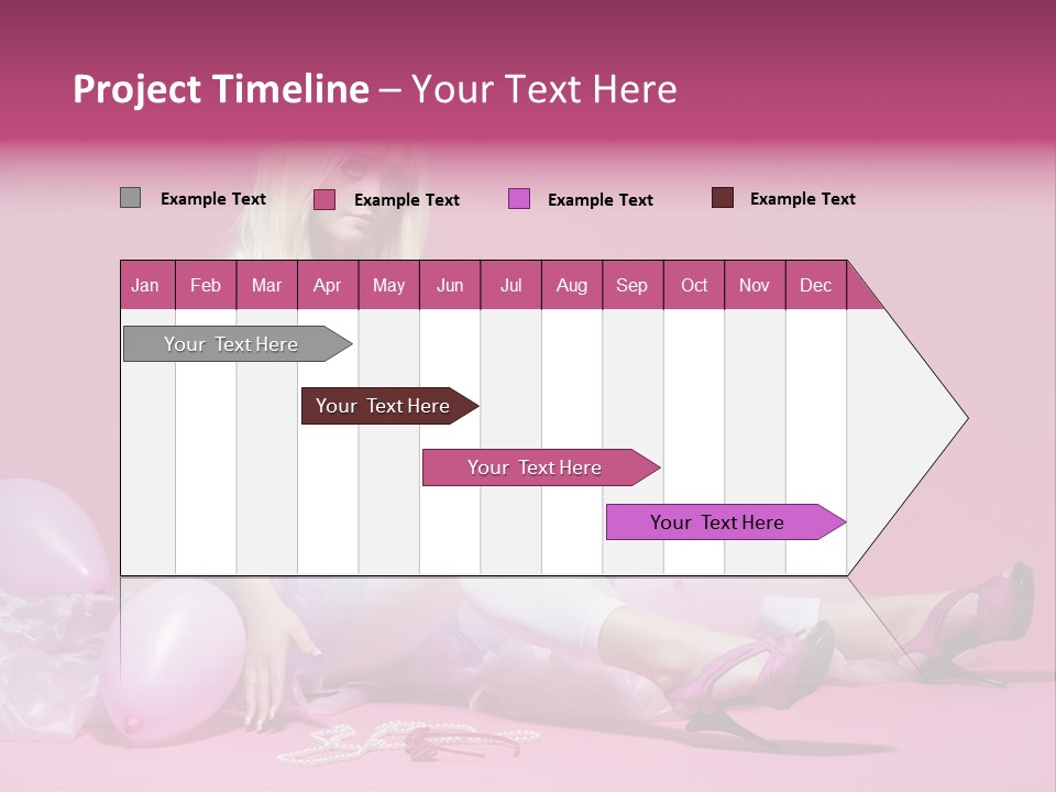 Woman Pearls Person PowerPoint Template