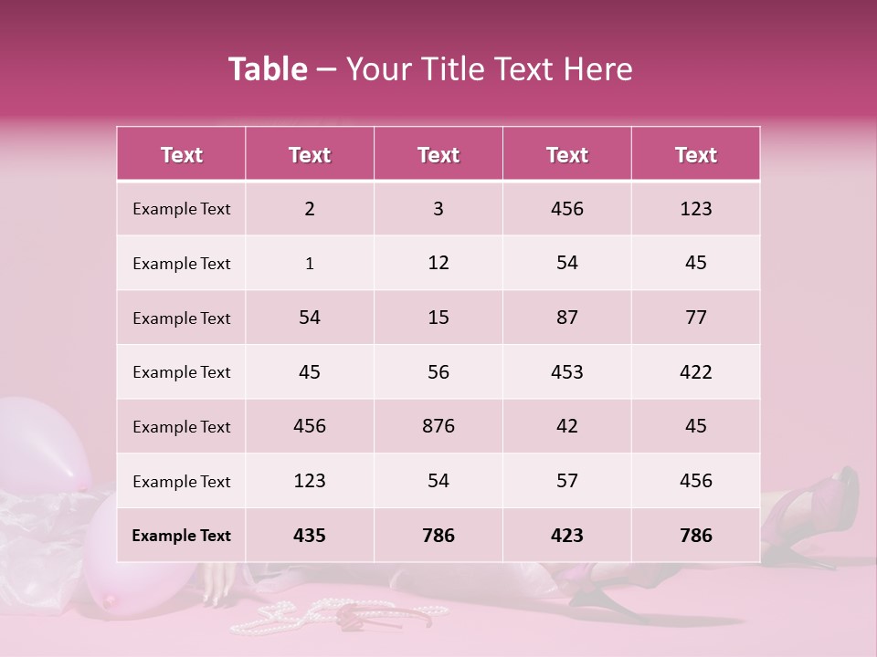 Woman Pearls Person PowerPoint Template