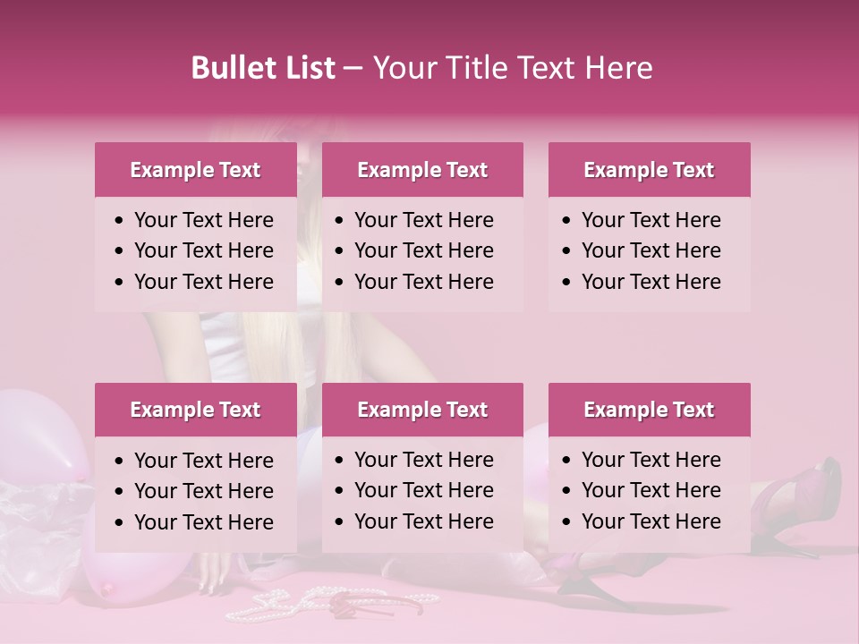 Woman Pearls Person PowerPoint Template