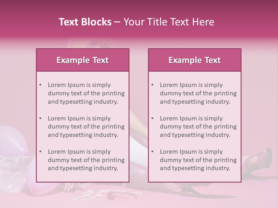 Woman Pearls Person PowerPoint Template