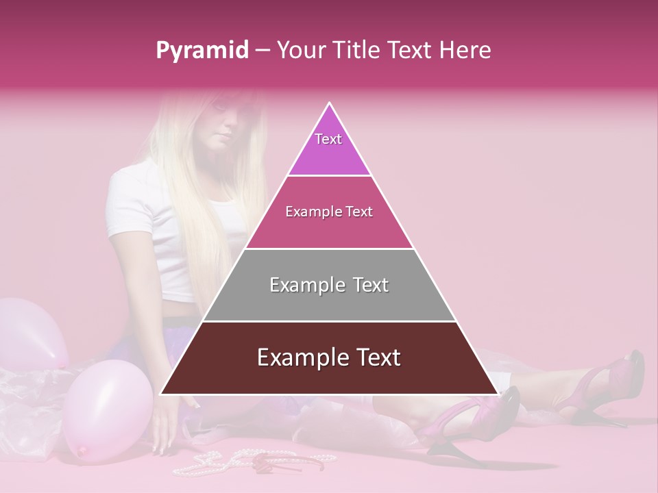 Woman Pearls Person PowerPoint Template