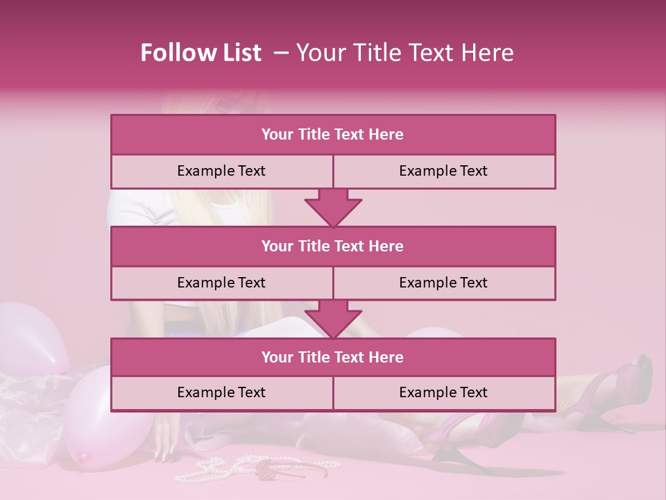 Woman Pearls Person PowerPoint Template