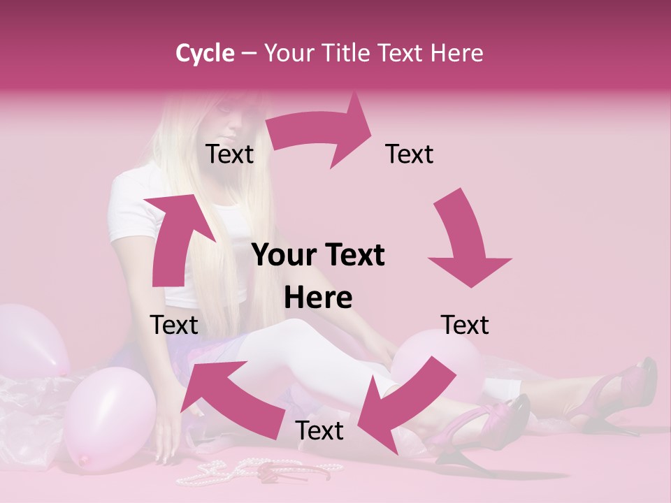 Woman Pearls Person PowerPoint Template