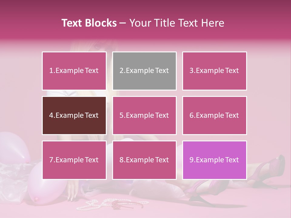 Woman Pearls Person PowerPoint Template